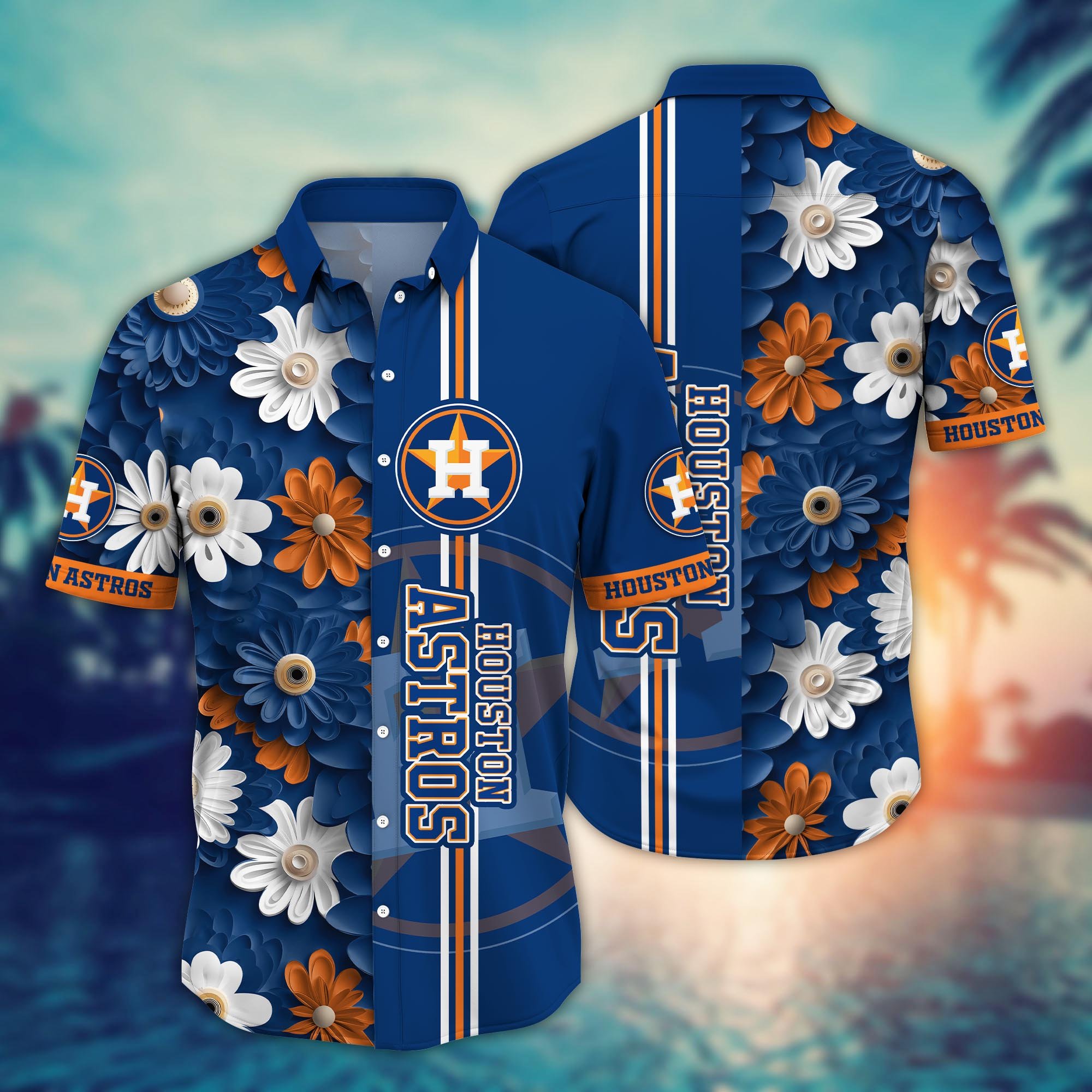 Houston Astros Flower Hawaii Shirt And Tshirt For Fans, Summer Football Shirts NA49574